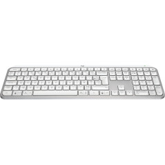 Logitech MX Keys S tastiera Universale RF senza fili + Bluetooth AZERTY Francese Alluminio, Bianco