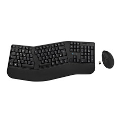 V7 Combinazione tastiera e mouse ergonomici bluetooth CKW500BTDE di - Configurazione Regno Unito