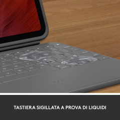 Logitech Rugged Folio QWERTY Italiano Smart Connector Grafite