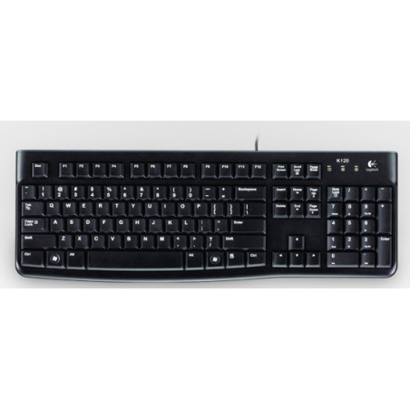 Logitech Keyboard K120 for Business tastiera Ufficio USB QWERTZ Svizzere Nero