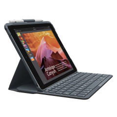 Logitech SLIM FOLIO with Integrated Bluetooth Keyboard for iPad (5th and 6th generation) QWERTY Italiano Carbonio, Nero