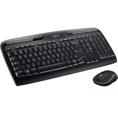 Logitech Wireless Combo MK330 tastiera Mouse incluso Casa USB QWERTY Inglese UK Nero