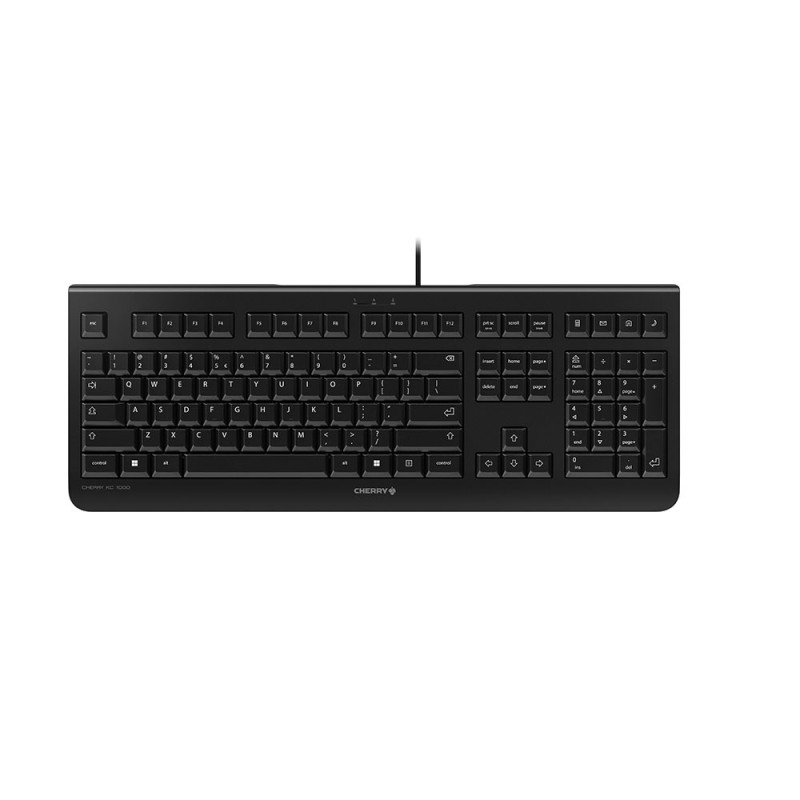 CHERRY KC 1000 tastiera Ufficio USB QWERTY Inglese US Nero