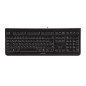 CHERRY KC 1000 tastiera Universale USB QWERTZ Italiano Nero