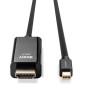 Lindy 36928 cavo e adattatore video 3 m Mini DisplayPort HDMI tipo A (Standard) Nero