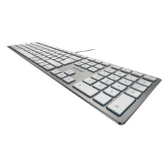 CHERRY KC 6000 SLIM FOR MAC tastiera Ufficio USB QWERTY Inglese UK Argento