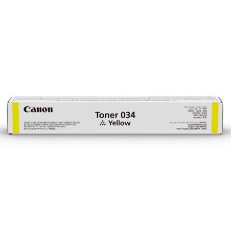 Canon 034 cartuccia toner 1 pz Originale Giallo