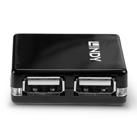 Lindy 42742 hub di interfaccia 480 Mbit/s Nero