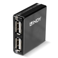 Lindy 42742 hub di interfaccia 480 Mbit s Nero