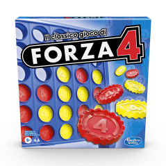 Hasbro Gaming Forza 4, gioco da tavolo per bambini e bambine, gioco di strategia, per 2 giocatori, dai 6 anni in su