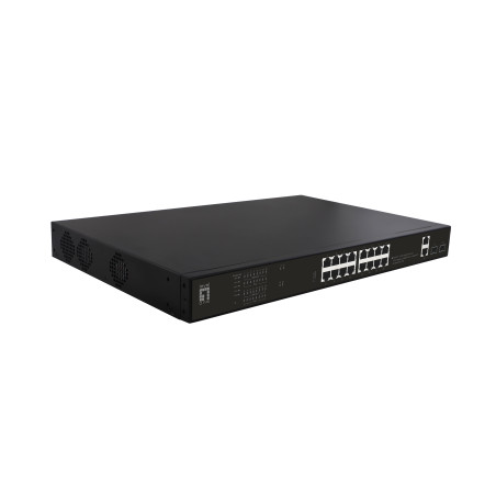 LevelOne GEP-2021 switch di rete Non gestito Gigabit Ethernet (10 100 1000) Supporto Power over Ethernet (PoE) 1U Nero