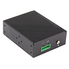 StarTech.com Media converter fibra a Ethernet 60W - Convertitore gigabit fibra ottica rame per uso industriale - PoE+ Media