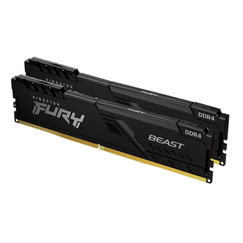 Kingston Technology FURY 32GB 3733MT/s DDR4 CL19 DIMM (Kit da 2) 1Gx8 Beast Black