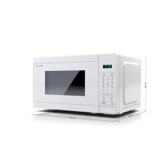 Sharp YC-MG02E-C forno a microonde Bianco Microonde combinato Superficie piana 20 L 800 W