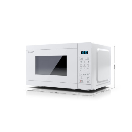 Sharp YC-MG02E-C forno a microonde Bianco Microonde combinato Superficie piana 20 L 800 W