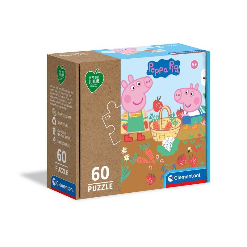 Clementoni PEPPA PIG Puzzle di contorno 60 pz Arte