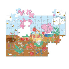 Clementoni PEPPA PIG Puzzle di contorno 60 pz Arte