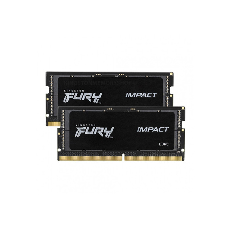 Kingston Technology FURY Impact Black memoria 64 GB 2 x 32 GB DDR5 2400 MHz