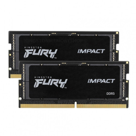 Kingston Technology FURY Impact Black memoria 32 GB 2 x 16 GB DDR5 2400 MHz