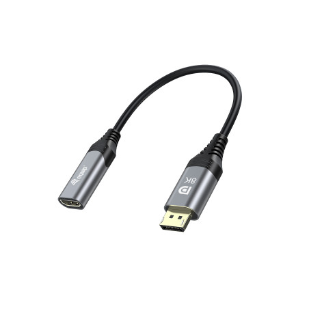 Equip 133446 cavo e adattatore video 0,15 m DisplayPort HDMI Nero, Grigio