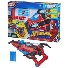 Nerf Marvel Spider-Man Marvel, blaster Strike 'N Splash di Spider-Man, giocattoli di supereroi, soaker di Spider-Man