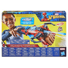 Nerf Marvel Spider-Man Marvel, blaster Strike 'N Splash di Spider-Man, giocattoli di supereroi, soaker di Spider-Man