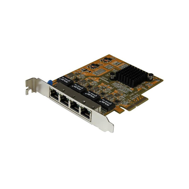 StarTech.com Adattatore Scheda di Rete Ethernet Gigabit PCI express PCIe NIC a 4 porte