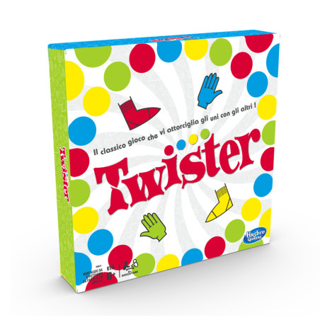 Hasbro Gaming Twister, gioco in scatola, dai 6 anni in su, per 2 o più giocatori