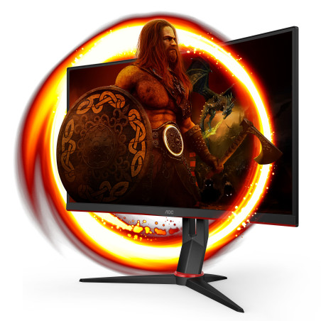 AOC G2 C27G2ZU/BK Monitor PC 68,6 cm (27") 1920 x 1080 Pixel Full HD LED Nero, Rosso