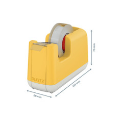 Leitz 53670019 dispenser nastro adesivo Acrilonitrile butadiene stirene (ABS) Giallo