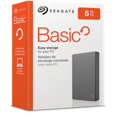 Seagate Basic disco rigido esterno 5 TB 2.5" 3.2 Gen 1 (3.1 Gen 1) Argento