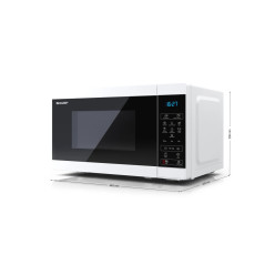 Sharp YC-MS02E-W forno a microonde Nero, Bianco Solo microonde Superficie piana 20 L 800 W