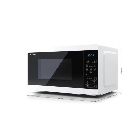 Sharp YC-MS02E-W forno a microonde Nero, Bianco Solo microonde Superficie piana 20 L 800 W