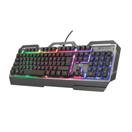 Trust GXT 856 Torac tastiera Gaming USB QWERTY Italiano Nero