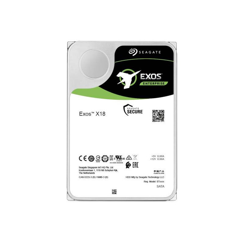 Seagate Exos X18 disco rigido interno 16 TB 7200 Giri/min 256 MB 3.5" SAS