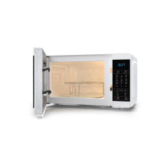 Sharp YC-MG02E-W forno a microonde Blu, Bianco Superficie piana 20 L 800 W