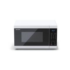 Sharp YC-MG02E-W forno a microonde Blu, Bianco Superficie piana 20 L 800 W