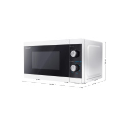 Sharp YC-MS01E-W forno a microonde Nero, Bianco Solo microonde Superficie piana 20 L 800 W