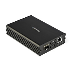 StarTech.com Convertitore multimediale Ethernet in fibra 10GbE per rete 10Gbps NBASE-T SFP a RJ45 Multigigabit monomodale  