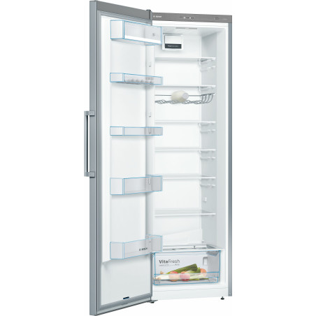 Bosch Serie 4 KSV36VLEP Frigorifero monoporta da libera installazione 186 x 60 cm Metal look Classe E