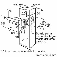 Bosch Serie 2 HBF011BR0 Forno da incasso 60 x 60 cm Acciaio Classe A