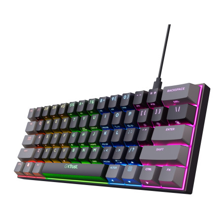 Trust GXT 867 Acira tastiera Gaming USB QWERTY Italiano Nero