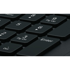 Logitech K280E Pro f  Business tastiera Ufficio USB QWERTY Nordic Nero