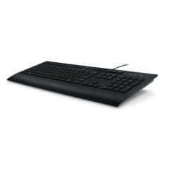 Logitech K280E Pro f  Business tastiera Ufficio USB QWERTY Nordic Nero