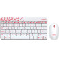 Logitech MK240 Nano Wireless Keyboard and Mouse Combo tastiera Mouse incluso Casa RF Wireless Russo Bianco, Rosso