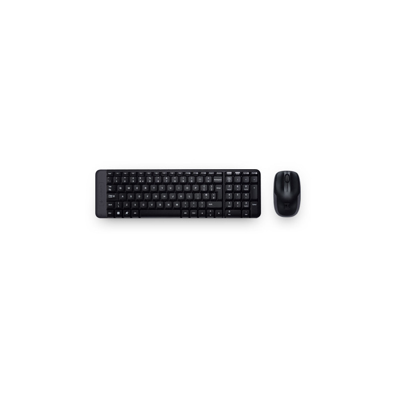 Logitech Wireless Combo MK220 tastiera Mouse incluso Casa USB Portoghese Nero