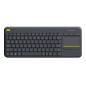 Logitech K400 Plus Tv tastiera RF Wireless QWERTZ Ungherese Nero