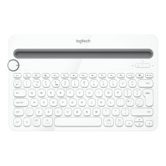 Logitech K480 QWERTY Turco Bluetooth Bianco