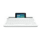 Logitech K480 QWERTY Turco Bluetooth Bianco