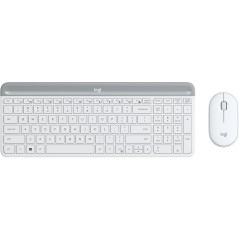 Logitech MK470 tastiera Mouse incluso Universale RF Wireless QWERTY Inglese Bianco